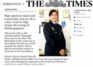 Olga Lizana en The Times